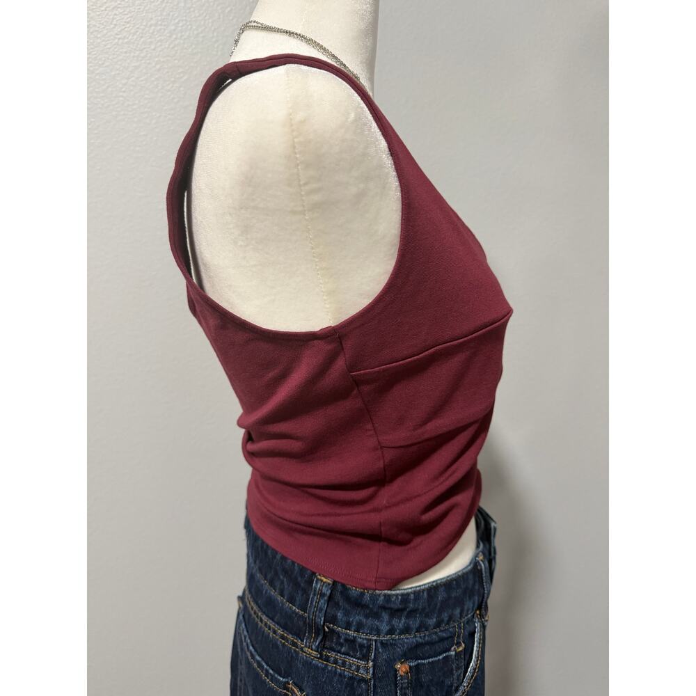 Forever 21 Corset Button-Down Crop Top  (Tag cut off) - Picture 4 of 6